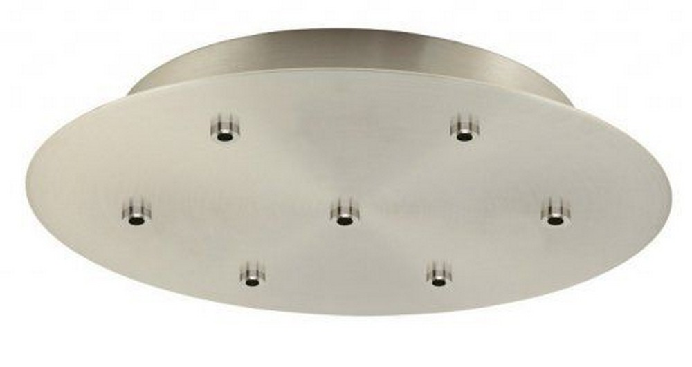 Stone Lighting-CPLVRN7PC-Accessory - 20 Inch 7 Port Line Voltage Round Canopy   Polished Chrome Finish