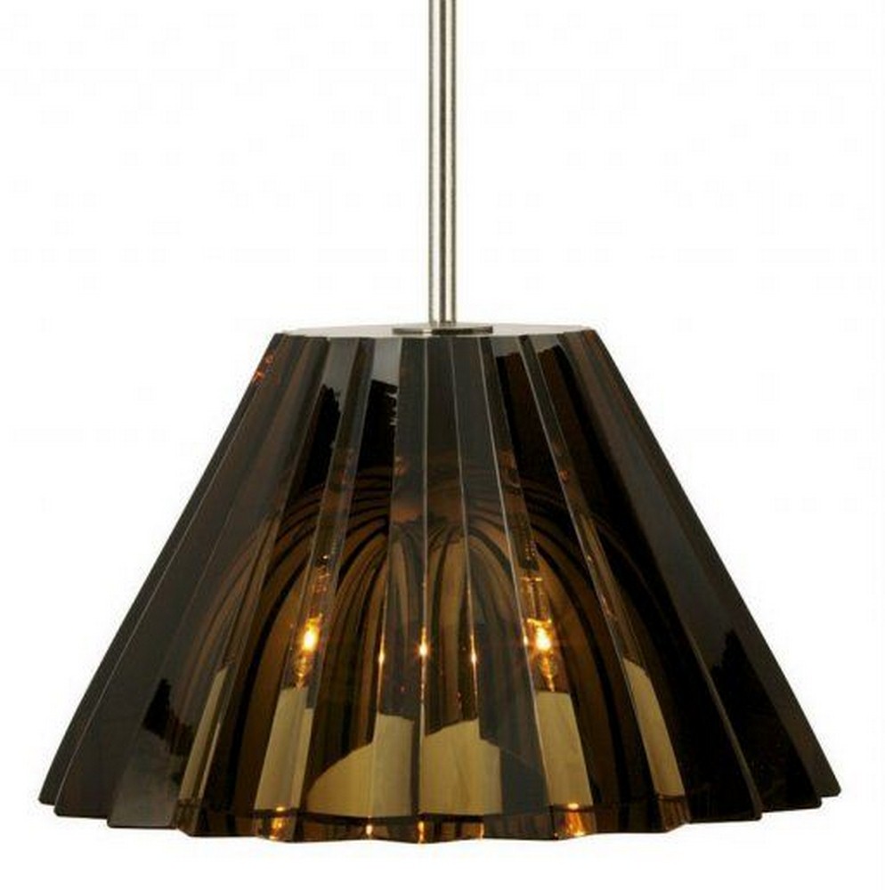 Stone Lighting-PD043CGSNL2M-Ridge - 4.75 Inch 2W LED Monopoint Mini Pendant   Satin Nickel Finish