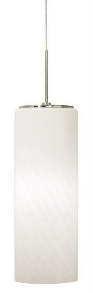 Stone Lighting-PD186OPPNLA10M-Gauss - 11 Inch 10W 1 LED Large Monopoint Line Voltage Pendant   Polished Nickel Finish