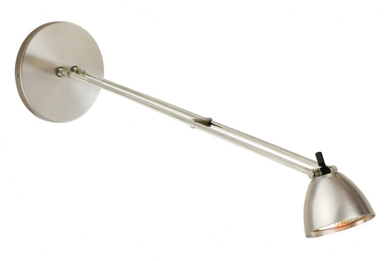 Stone Lighting-PLTEL200PND6M-Telescopic - 14.75 Inch 6W 1 LED Monopoint Picture Light with Canopy Polished Nickel  Satin Nickel Finish