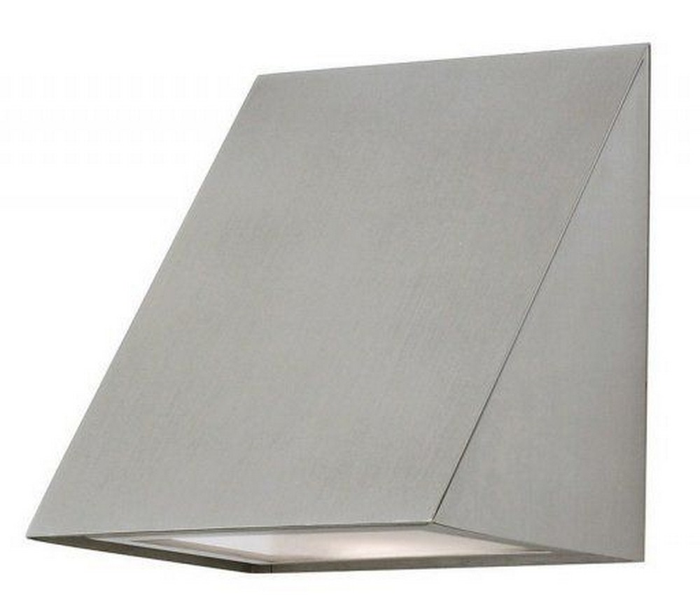 Stone Lighting-WO807SSCF13-Wedge - 8 Inch One Light Outdoor Wall Sconce   Stainless Steel Finish