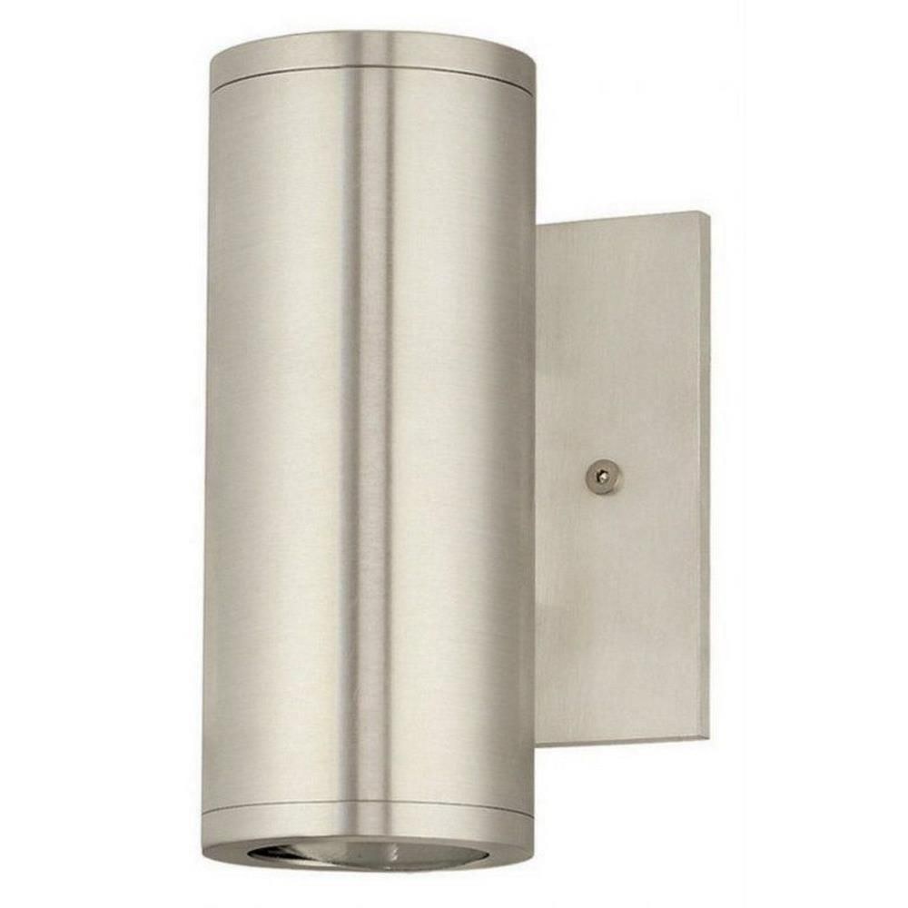 Stone Lighting-WO808ALGM5-Sonos - Two LIght Outdoor Up/Down Wall Mount   Aluminum Finish