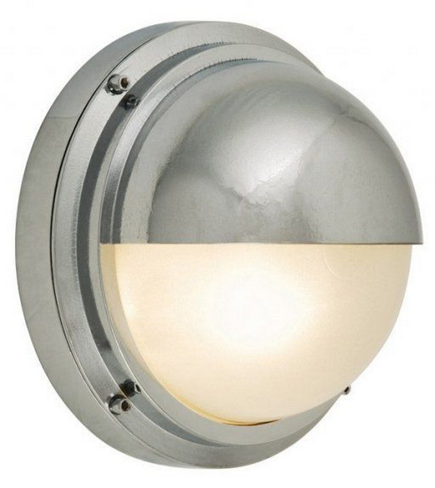 Stone Lighting-WO852CHCF13-Bari Visa - One Light GU24 CFL Outdoor Wall Sconce Chrome Frosted Chrome Finish