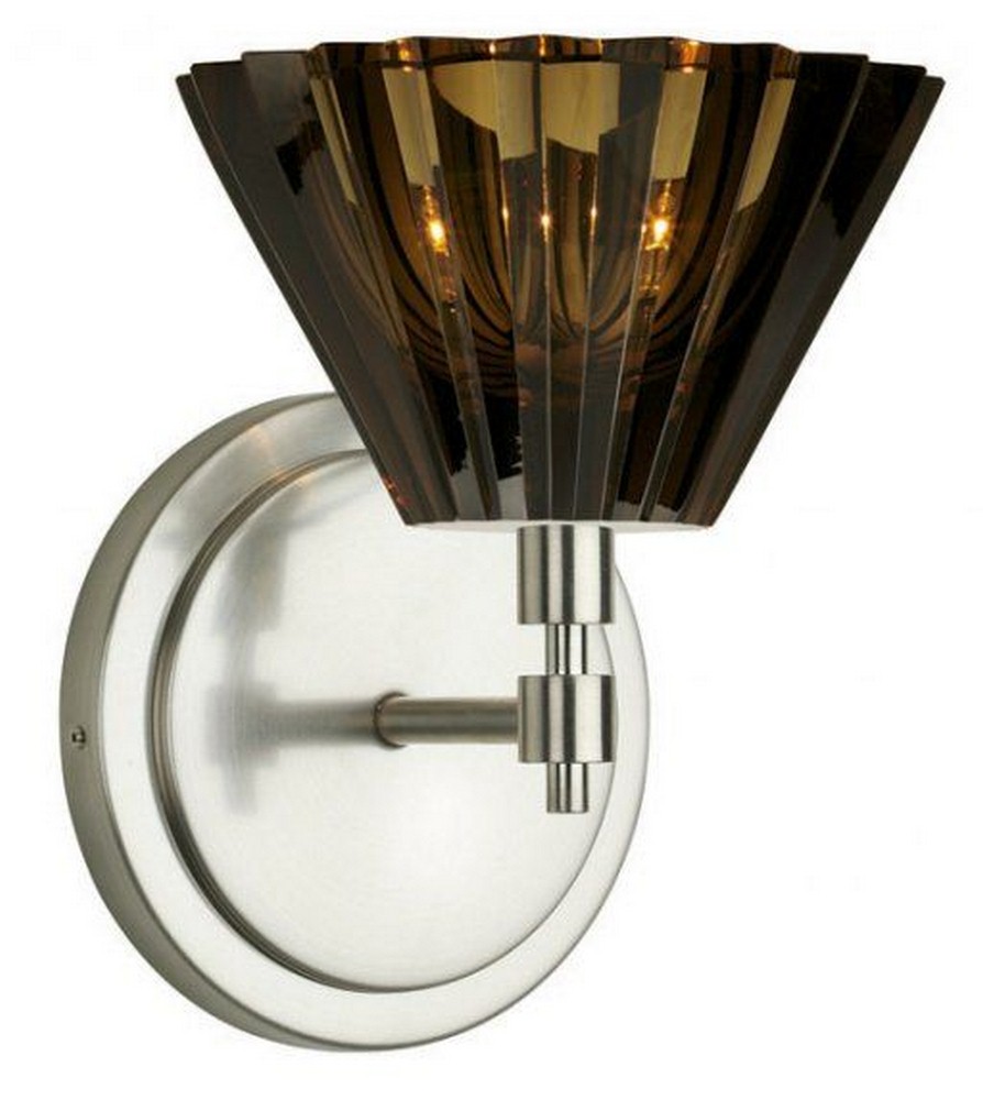 Stone Lighting-WS043CGSNX2-Ridge - One Light Wall Sconce Satin Nickel  Ridge - One Light Wall Sconce