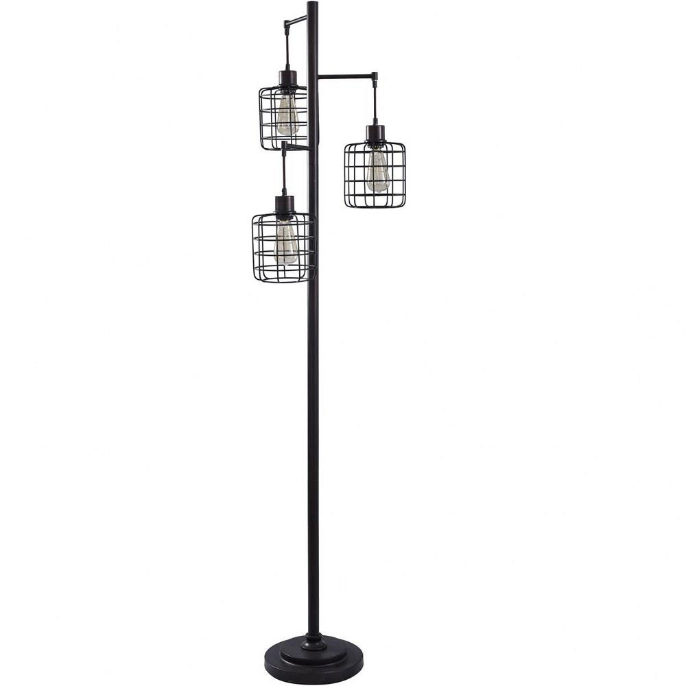 Stylecraft Home Collection L72937ds Three Light Caged Cylinder