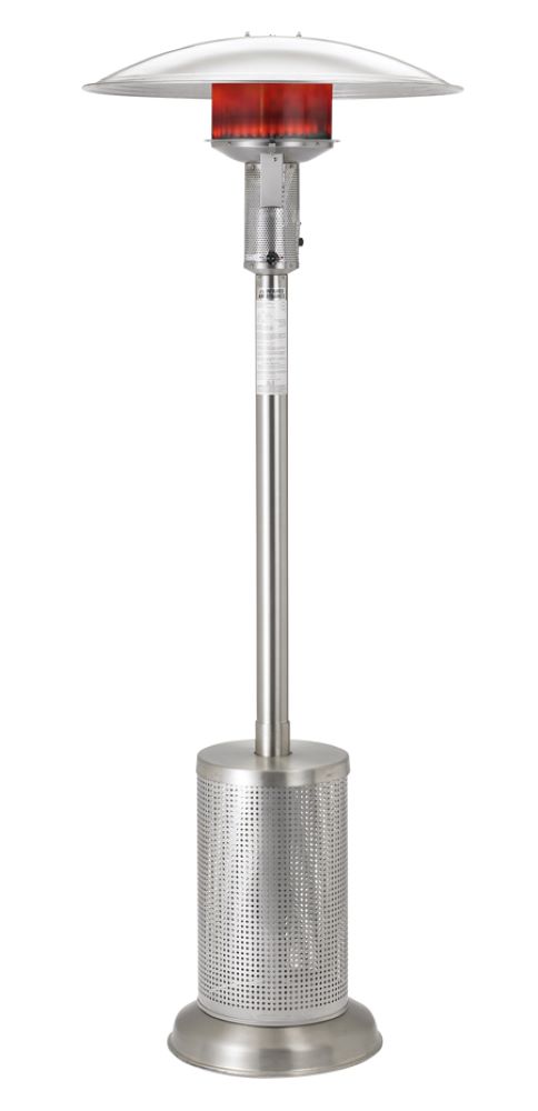Sunglo-A270SS-Portable Propane Patio Heater with DS Ignition Stainless Steel Stainless Steel Finish