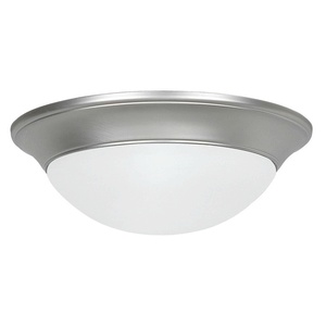 Sunset Lighting-F7175-62-Two Light Twist-On Flush Mount   Rubbed Bronze Finish with Satin Opal Glass