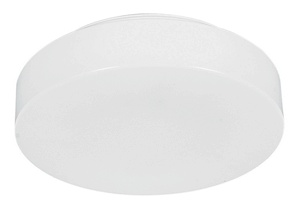 Sunset Lighting-F8090-30-One Light Flush Mount   White Finish with White Acrylic Glass