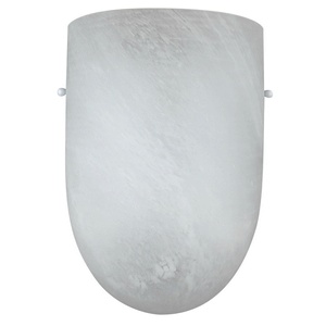 Sunset Lighting-F9068-30-One Light Wall Sconce   White Finish with Faux Alabaster Glass