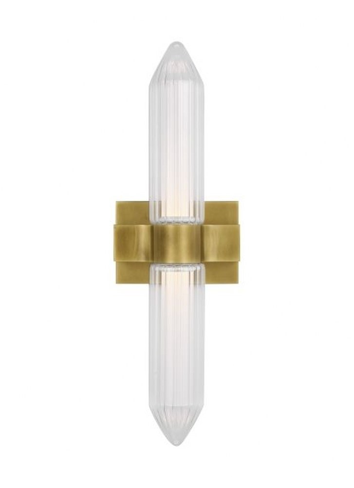 Tech Lighting-700BCLGSN23BR-LED927-Langston - 7.2W 1 LED Medium Bath Vanity-7.4 Inches Tall and 6.5 Inches Wide Plated Brass