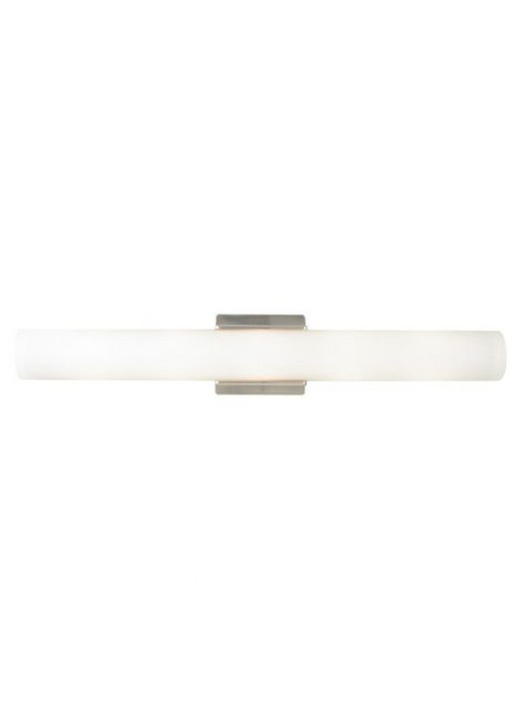 Tech Lighting-700BCSLC26WS-LED930-Solace - 25W 1 LED Bath Vanity In Modern Style-4.5 Inches Tall and 2.7 Inches Wide Satin Nickel