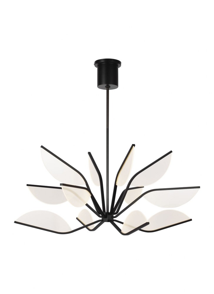 Tech Lighting-700BLT38NB-LED930-Belterra 38 - 38 Inch 50.1W 1 LED Chandelier Natural Brass with White Acrylic Glass