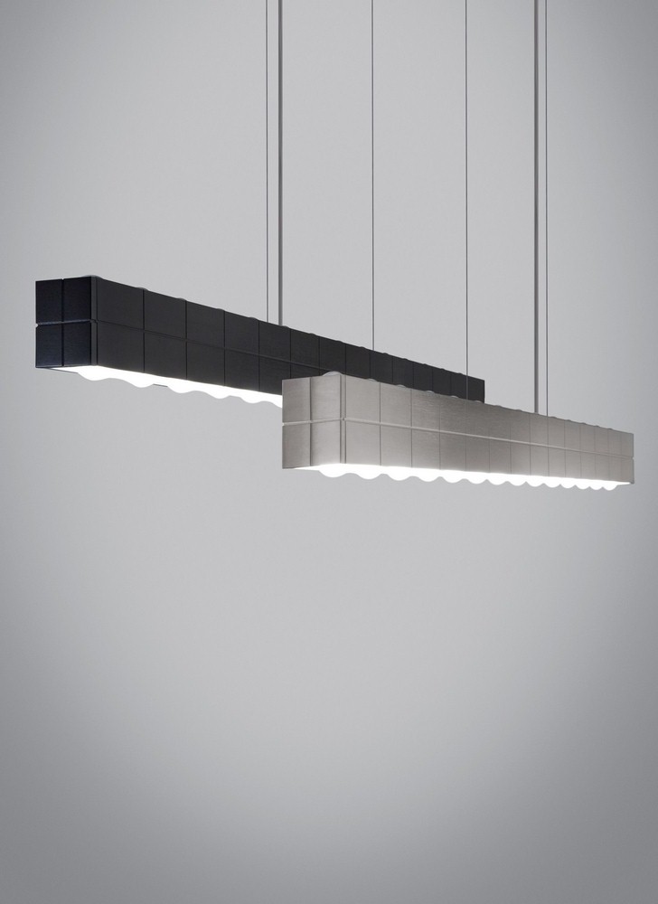 Tech Lighting-700LSBIZAS-LED830-Biza - 46.26 Inch 40W 1 LED Direct Linear Suspension   Satin Nickel Finish