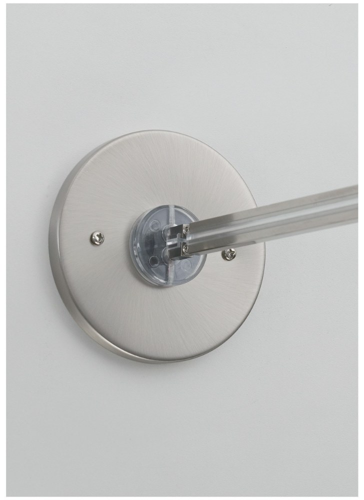 Tech Lighting-700MOP4CDS-Accessory - 4 Inch Round Direct-End Power Feed Monorail   Satin Nickel Finish