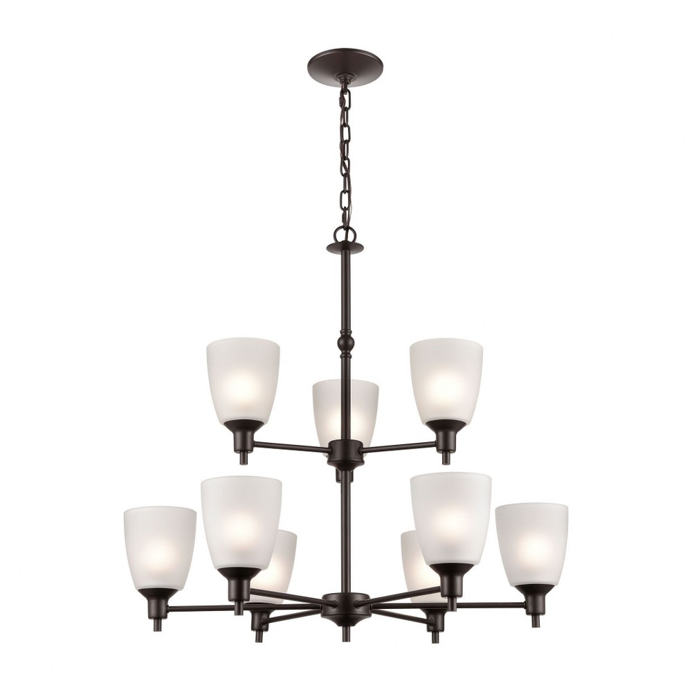 Thomas Lighting-1359CH/10-9 Light Chandelier   Oil Rubbed Bronze Finish