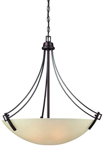 Thomas Lighting-190112704-Wright - Four Light Pendant   Espresso Finish