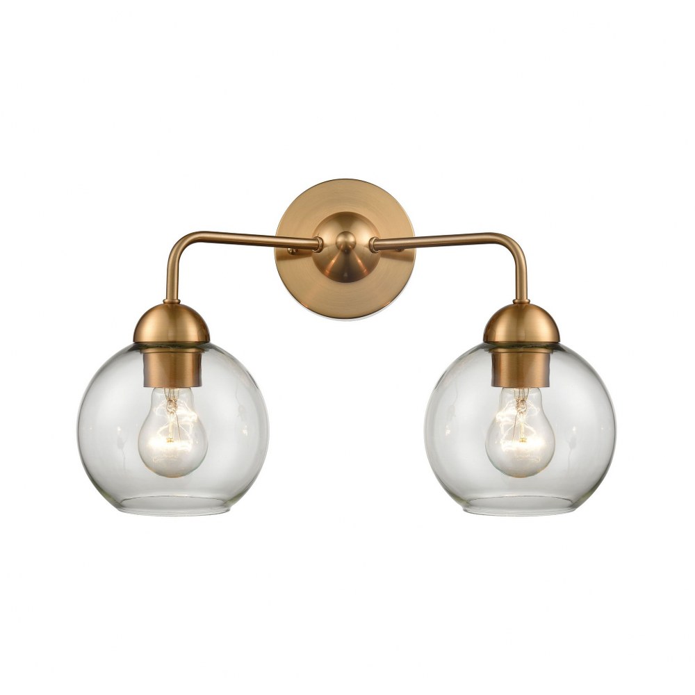 Thomas Lighting-CN280215-Astoria - Two Light Bath Vanity Satin Gold  Brushed Nickel Finish