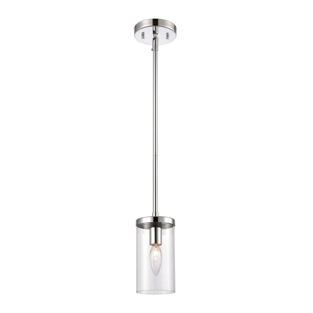 Thomas Lighting-CN290153-1 Light Small Pendant Chrome  Chrome Finish