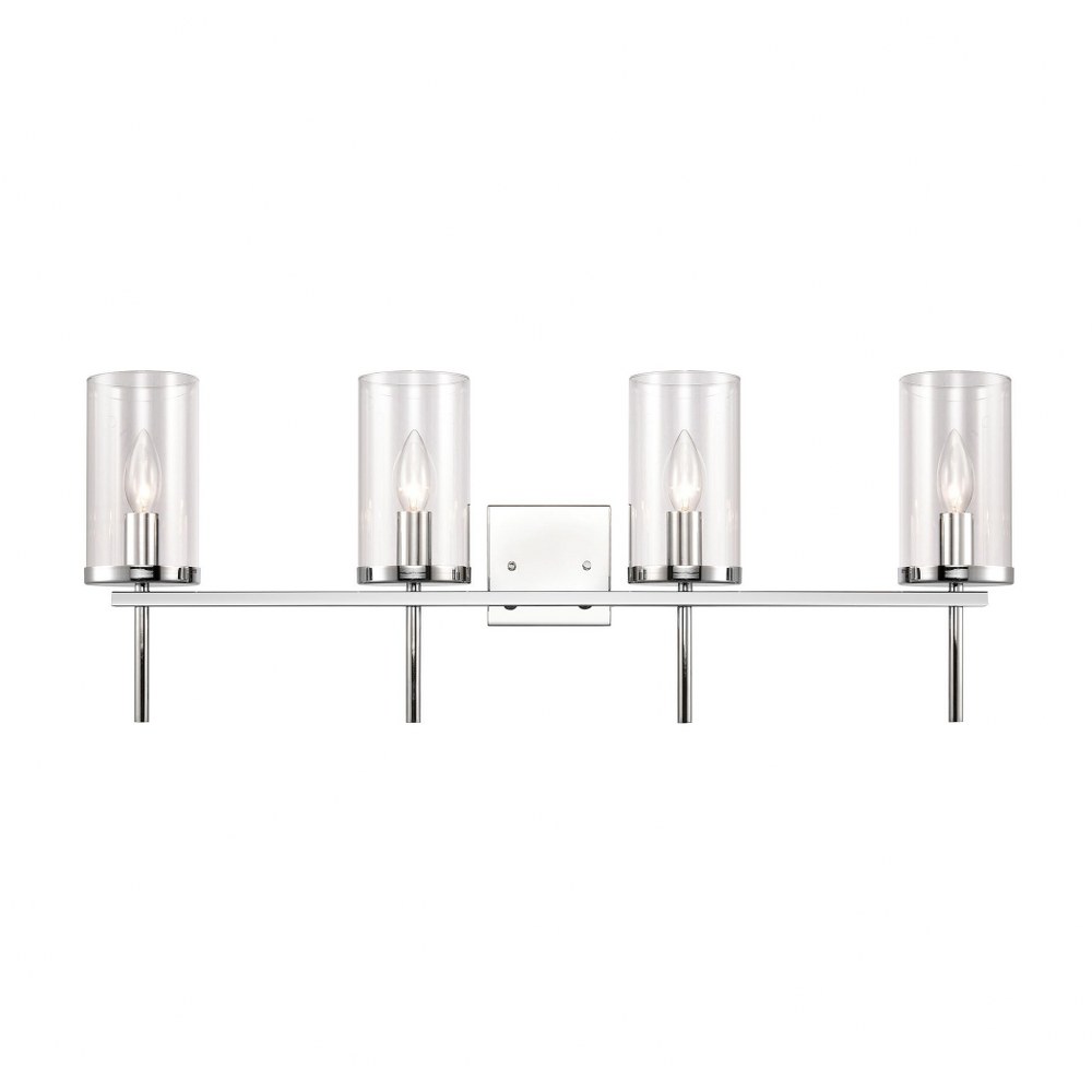 Thomas Lighting-CN290413-4 Light Bath Vanity Chrome  Chrome Finish