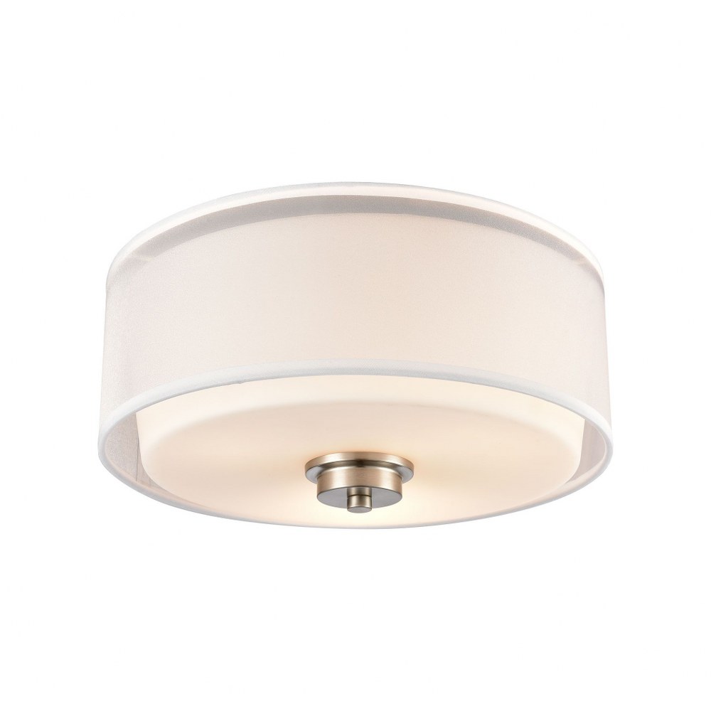 Thomas Lighting-CN300232-3 Light Flush Mount Brushed Nickel  Oil Rubbed Bronze Finish