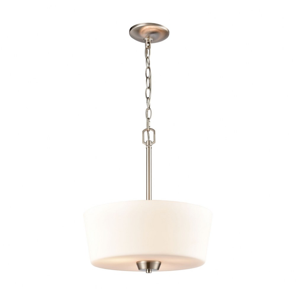 Thomas Lighting-CN310842-3 Light Large Pendant Brushed Nickel  Oil Rubbed Bronze Finish