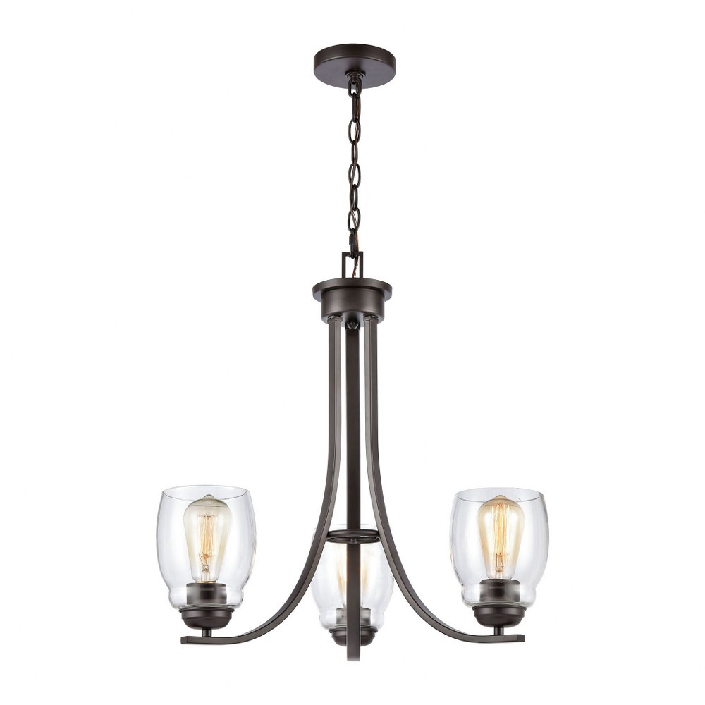 Thomas Lighting-CN320321-3 Light Chandelier Oil Rubbed Bronze  Oil Rubbed Bronze Finish