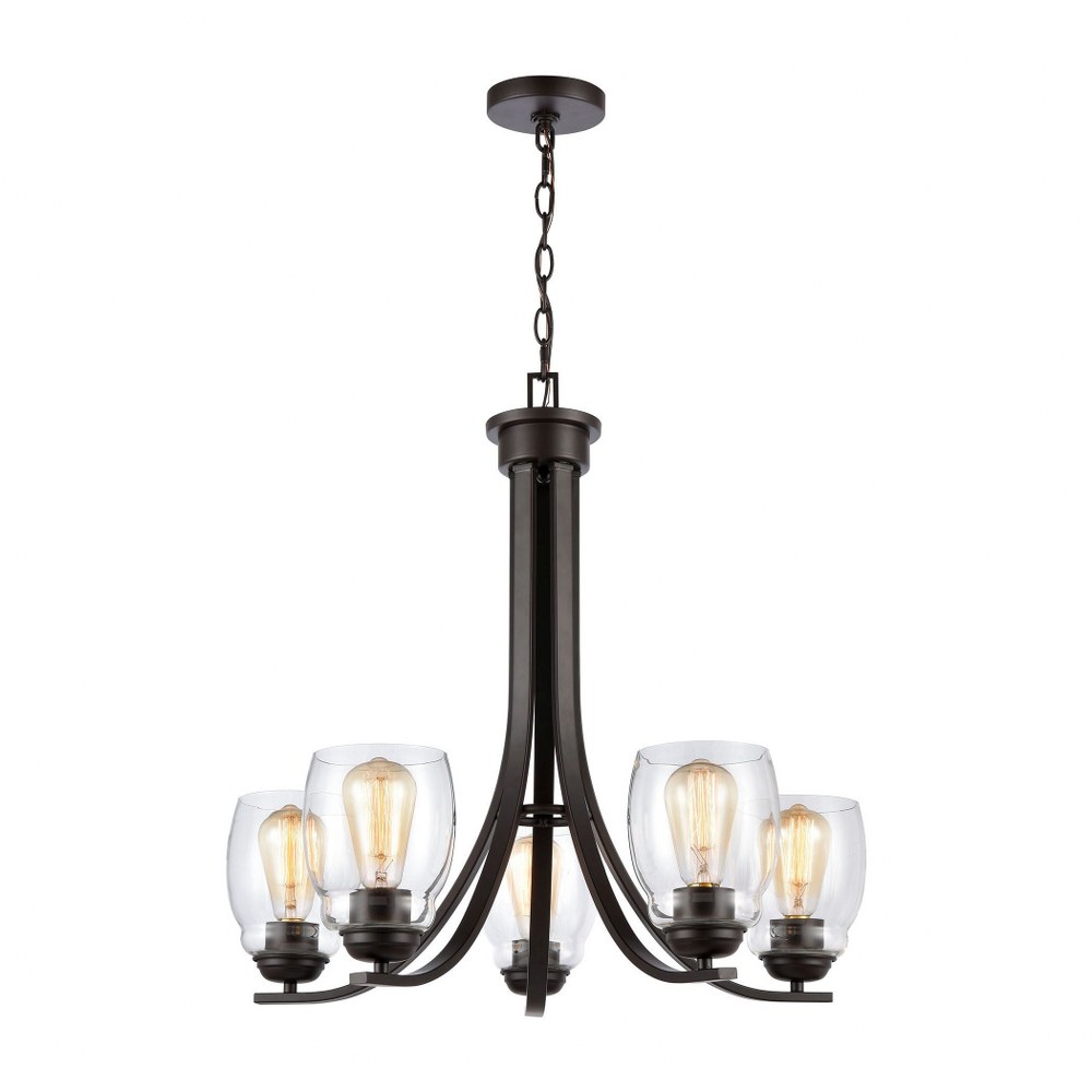 Thomas Lighting-CN320521-5 Light Chandelier Oil Rubbed Bronze  Oil Rubbed Bronze Finish