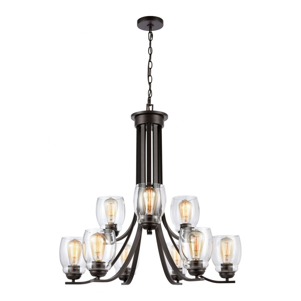 Thomas Lighting-CN320921-9 Light Chandelier Oil Rubbed Bronze  Oil Rubbed Bronze Finish