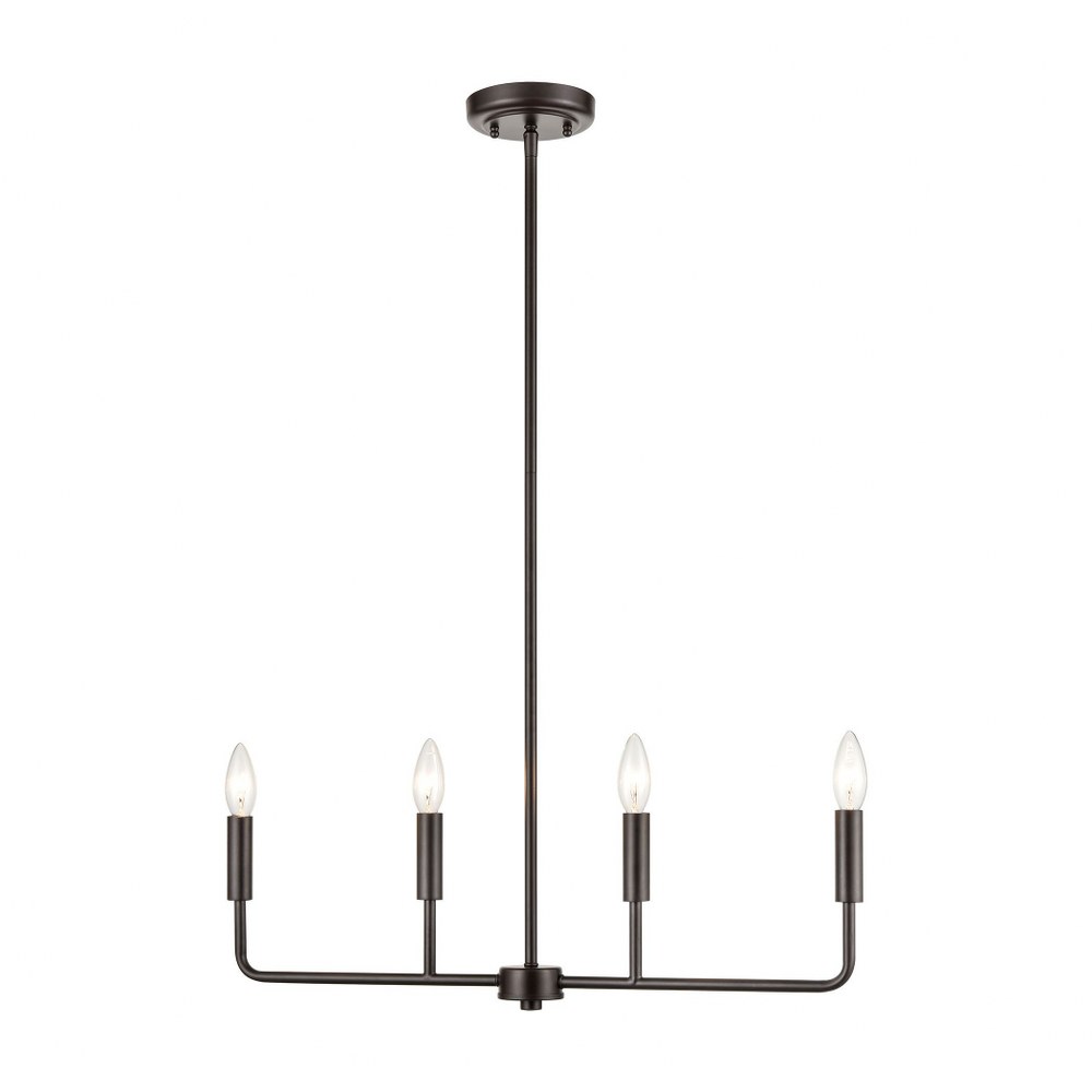 Thomas Lighting-CN330421-4 Light Small Chandelier Oil Rubbed Bronze  Oil Rubbed Bronze Finish