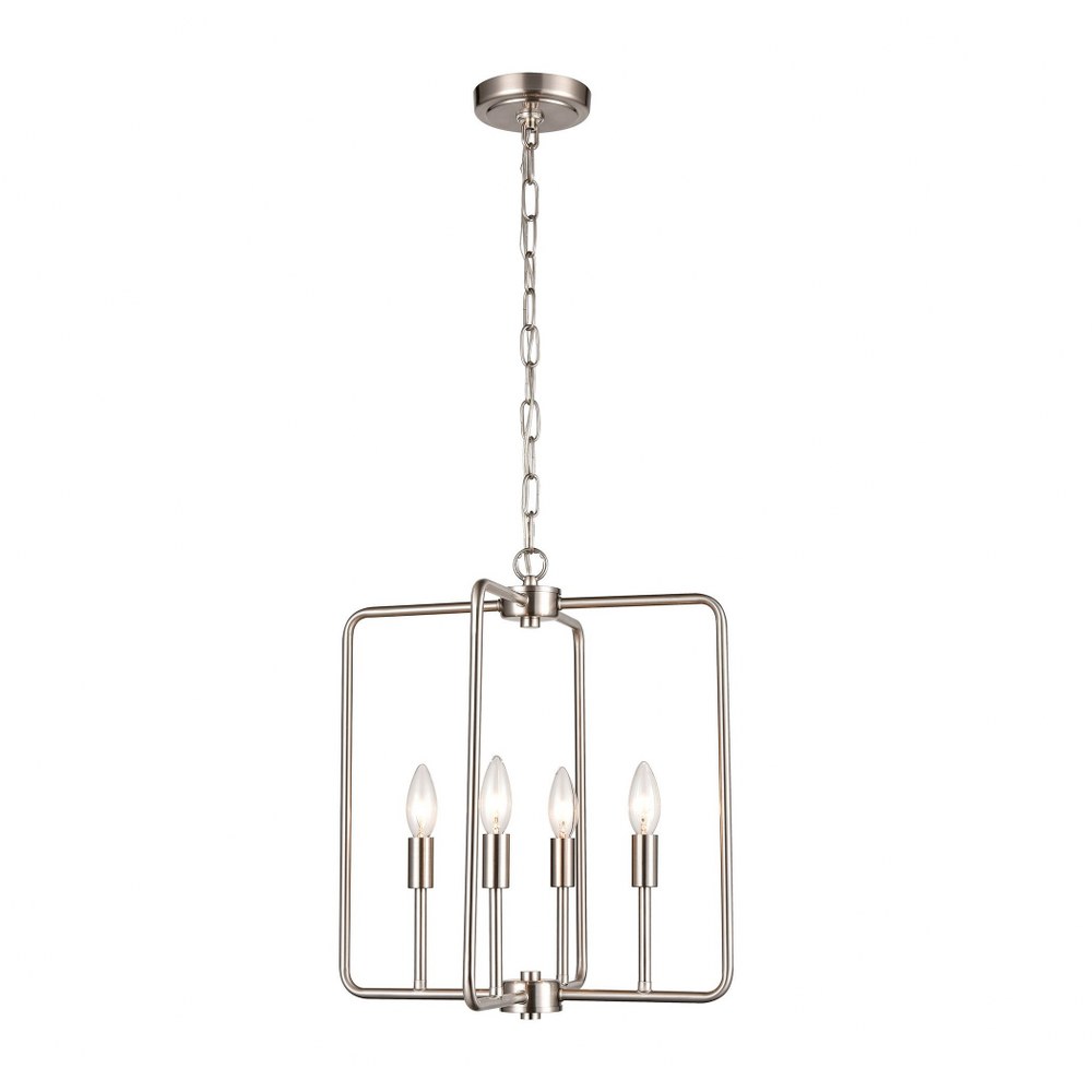 Thomas Lighting-CN330442-4 Light Pendant Brushed Nickel  Oil Rubbed Bronze Finish