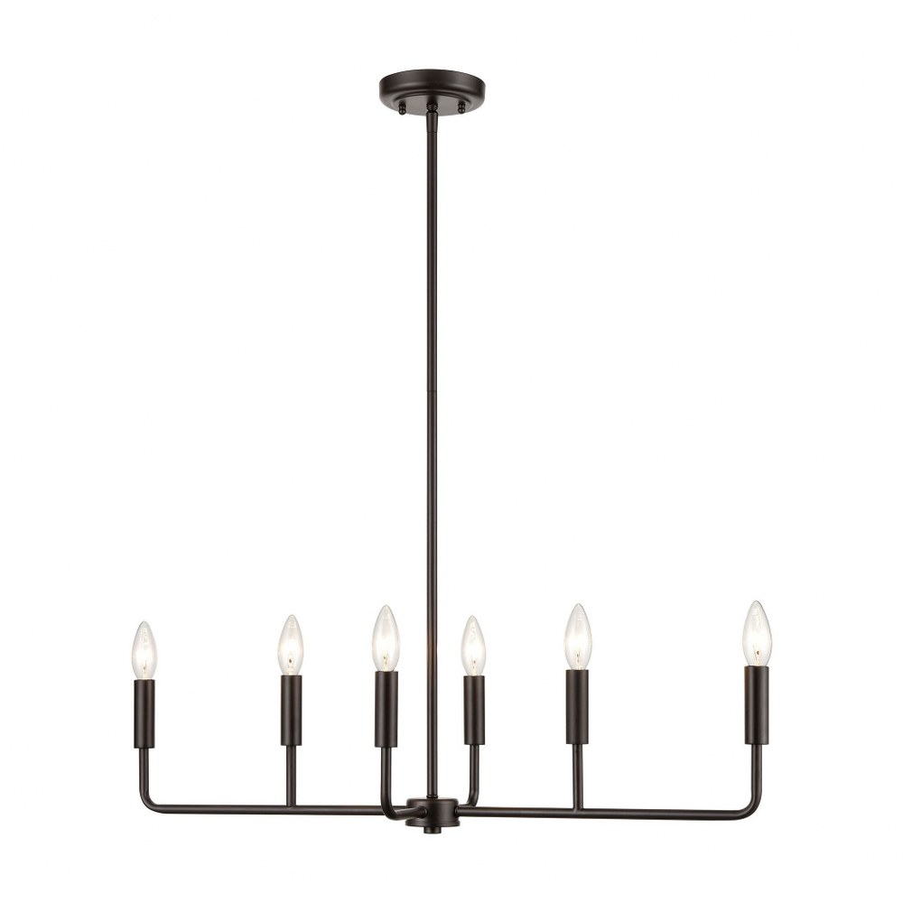 Thomas Lighting-CN330621-6 Light Medium Chandelier Oil Rubbed Bronze  Oil Rubbed Bronze Finish