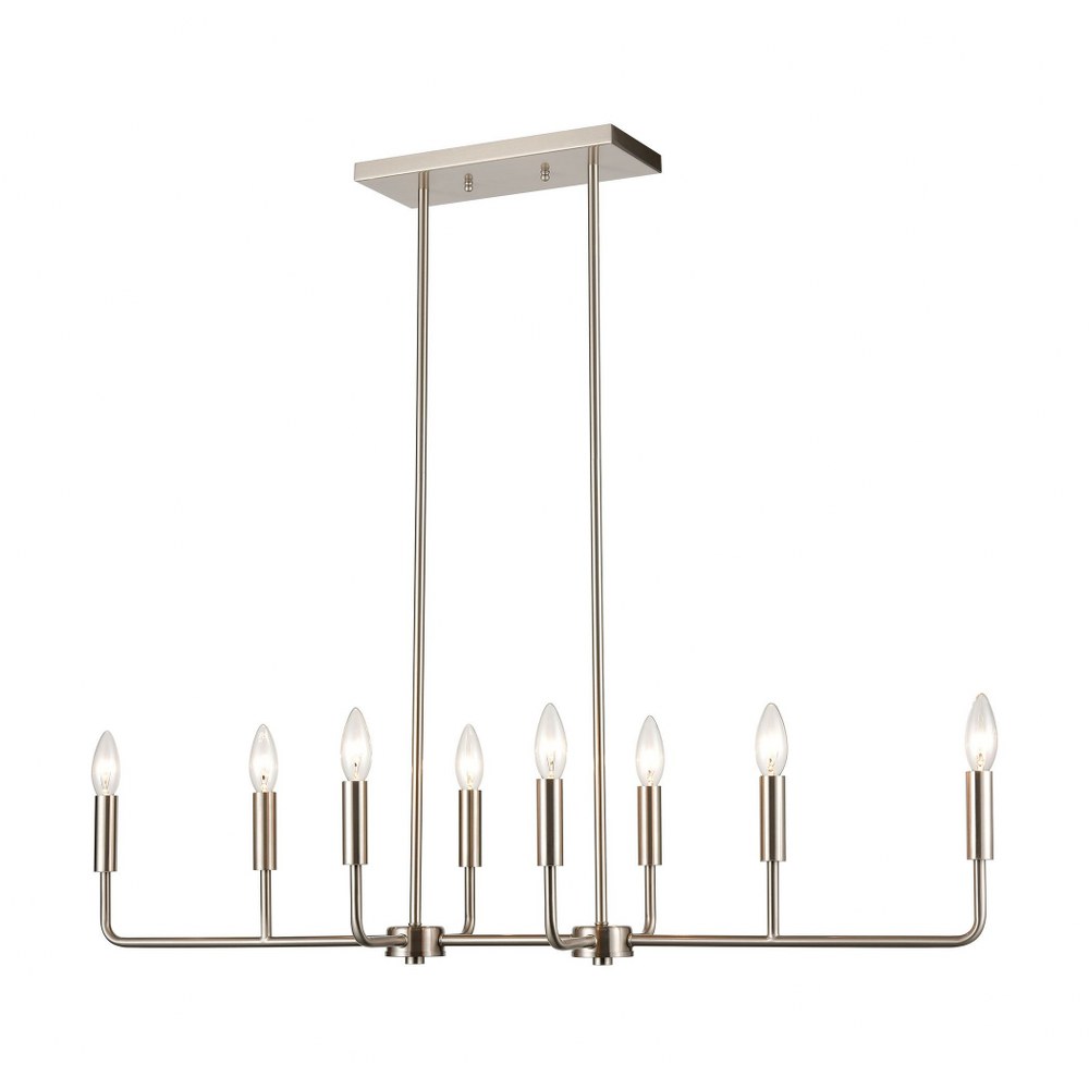 Thomas Lighting-CN330822-8 Light Large Chandelier Brushed Nickel  Oil Rubbed Bronze Finish