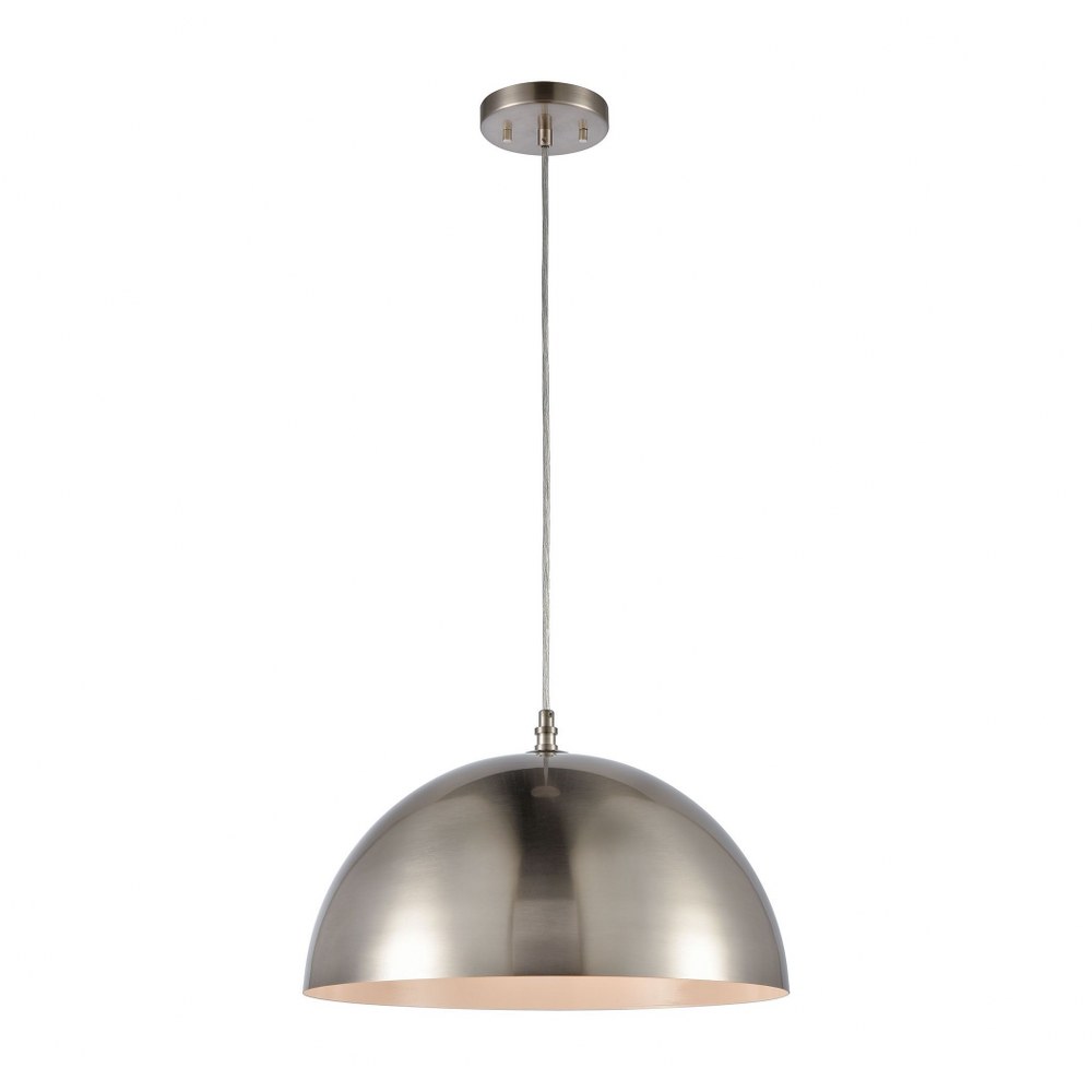 Thomas Lighting-CN701152-1 Light Pendant Brushed Nickel  Oil Rubbed Bronze Finish