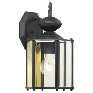 Thomas Lighting-SL92427-Brentwood - One Light Outdoor Wall Lantern   Black Finish