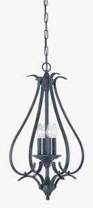 Thomas Lighting-TC0023722-Prestige - Four Light Pendant   Sable Bronze Finish