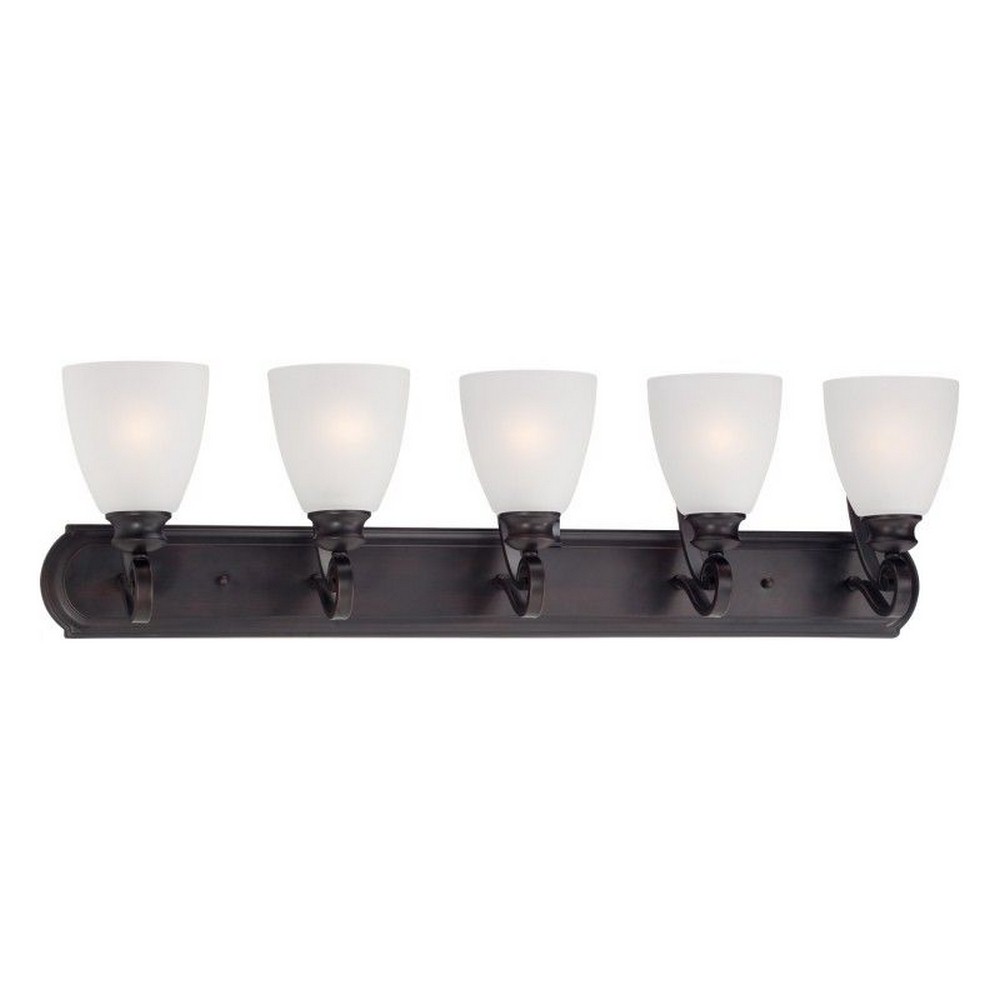 Thomas Lighting-TV0018704-Haven - Five Light Wall Sconce   Espresso Finish with Etched Glass