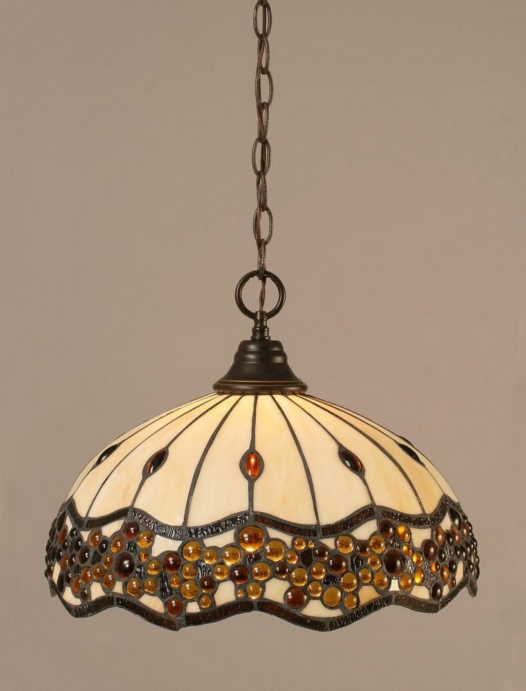 1091469 Toltec Lighting-10-DG-997-Hung - One Light Chain P sku 1091469