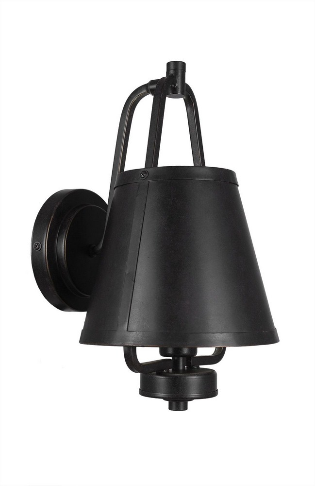 Toltec Lighting-1121-DG-Sonora - 1 Light Wall Sconce-14.25 Inches Tall and 8 Inches Wide Dark Granite  Dark Granite Finish