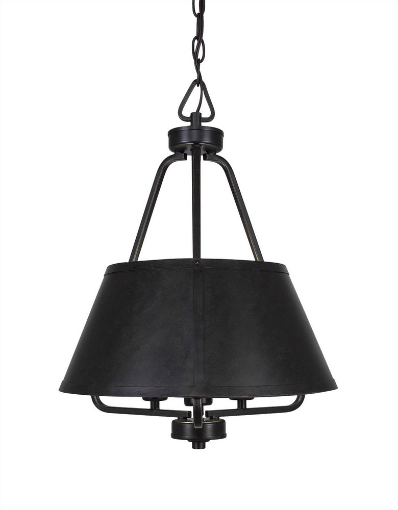 2765861 Toltec Lighting-1124-DG-Sonora - 3 Light Chandelie sku 2765861