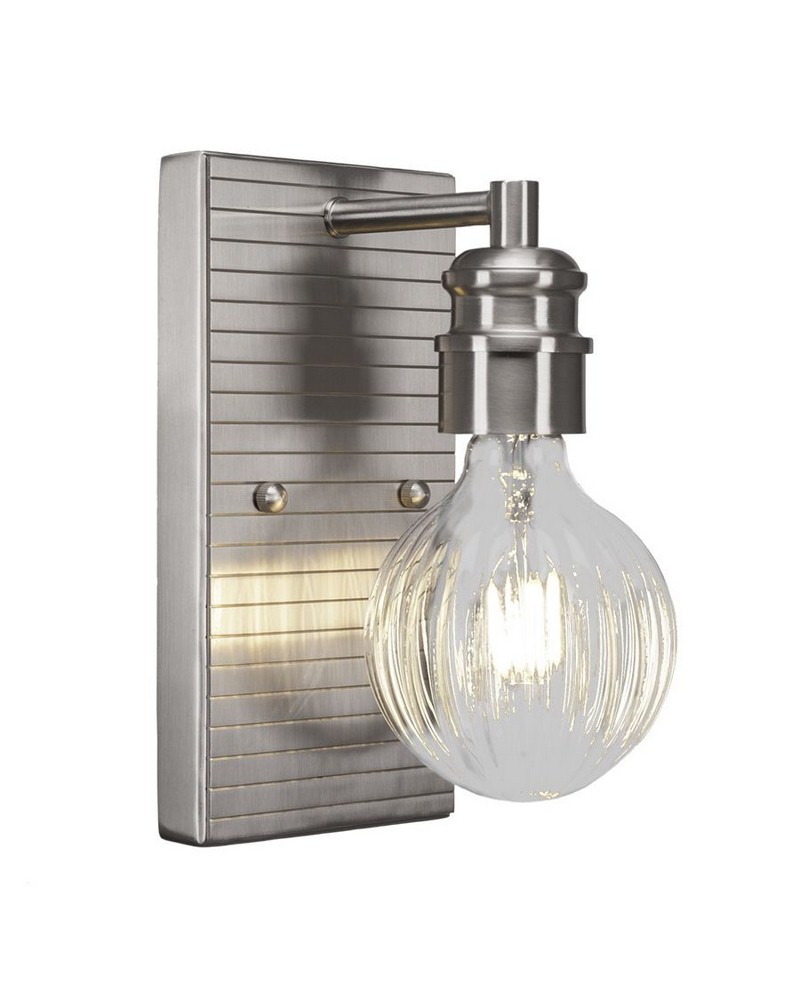 Toltec Lighting-1161-BN-LED45C-Edge -  1 LED Wall Sconce-9 Inches Tall and 4.75 Inches Wide Brushed Nickel LED Brushed Nickel Finish