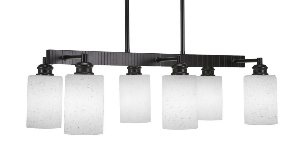 2894564 Toltec Lighting-1186-ES-310-Edge - 6 Light Island- sku 2894564