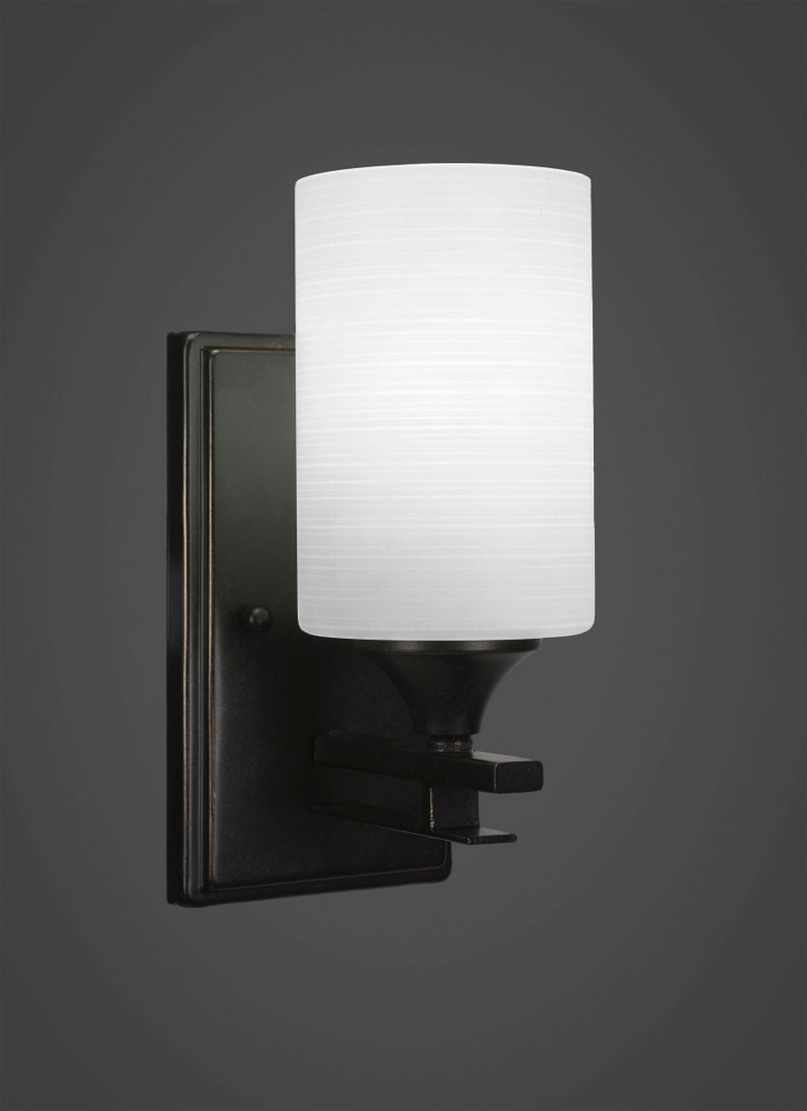 Toltec Lighting-131-DG-4061-Uptowne - 1 Light Wall Sconce-10.25 Inches Tall and 4 Inches Wide Dark Granite White Matrix Uptowne - 1 Light Wall Sconce-10.25 Inches Tall and 4 Inches Wide