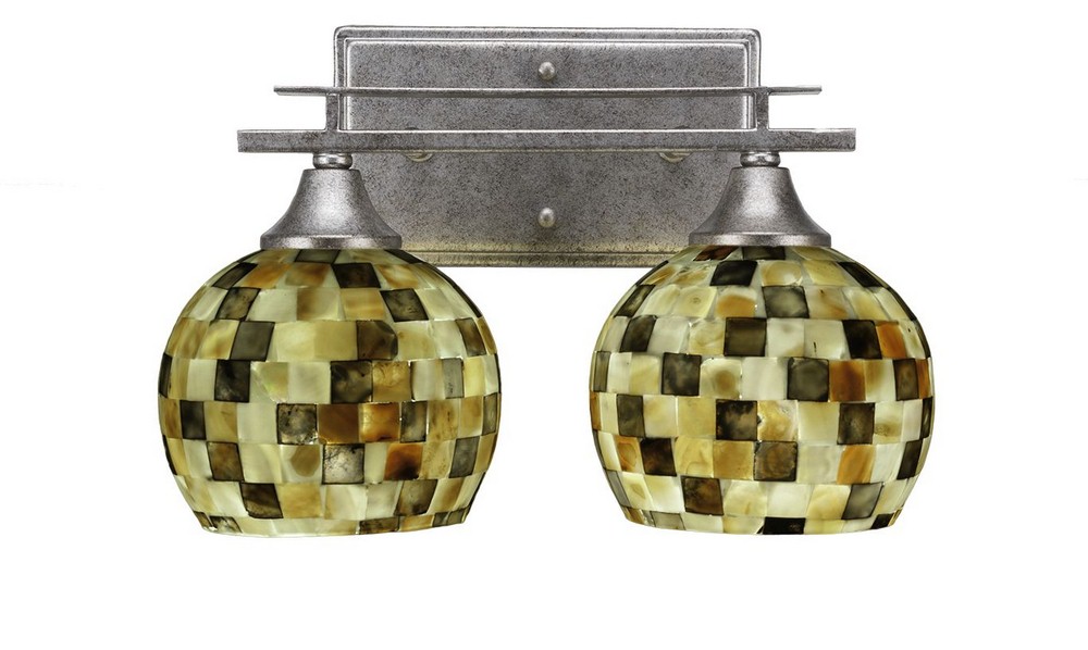 2894572 Toltec Lighting-132-AS-407-Uptowne - 2 Light Bath  sku 2894572