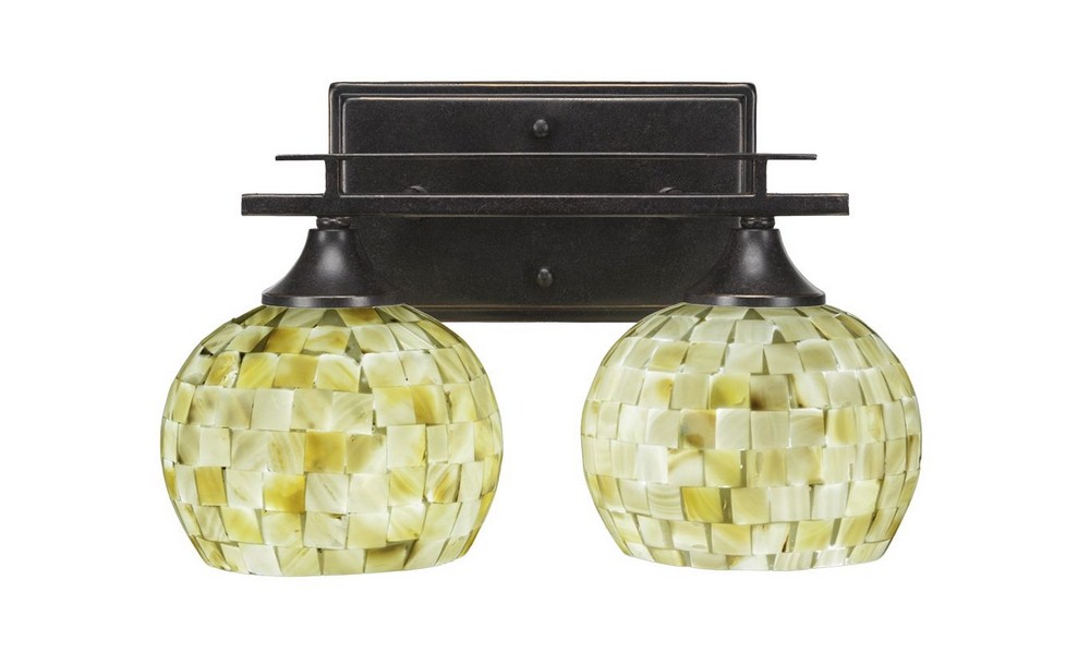 2894596 Toltec Lighting-132-DG-405-Uptowne - 2 Light Bath  sku 2894596