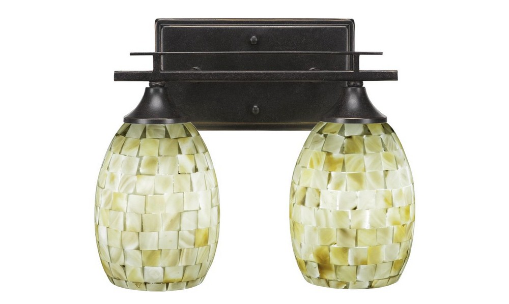 2894597 Toltec Lighting-132-DG-406-Uptowne - 2 Light Bath  sku 2894597