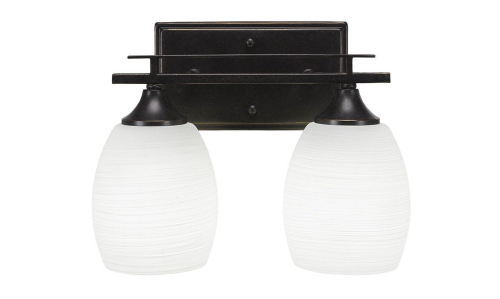 2894615 Toltec Lighting-132-DG-615-Uptowne - 2 Light Bath  sku 2894615