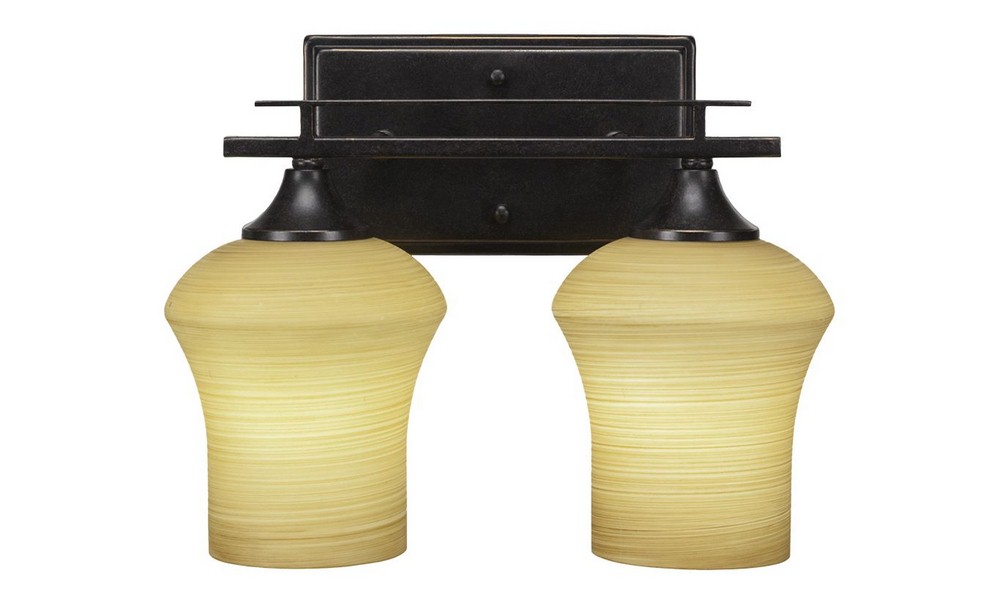 2894617 Toltec Lighting-132-DG-680-Uptowne - 2 Light Bath  sku 2894617