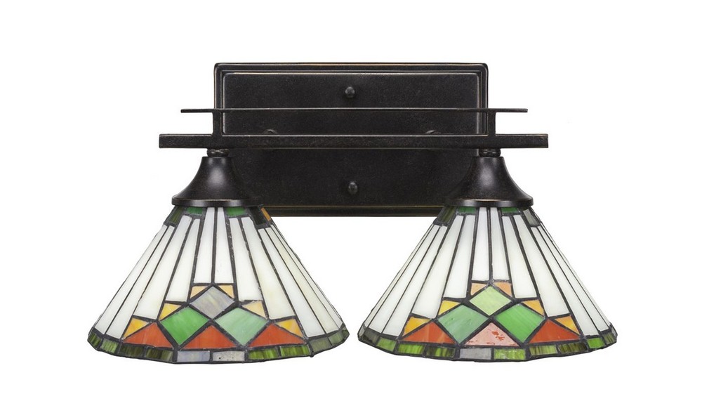 2894630 Toltec Lighting-132-DG-9375-Uptowne - 2 Light Bath sku 2894630