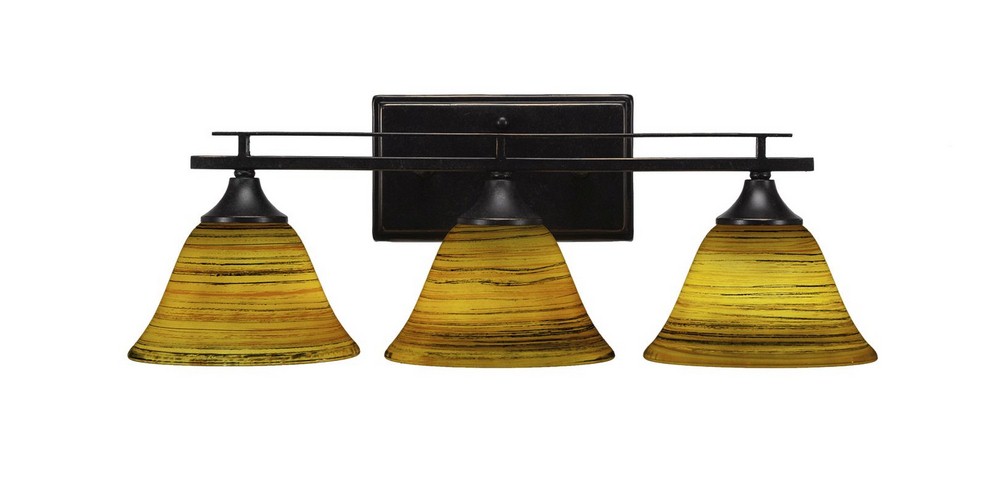 2766076 Toltec Lighting-133-DG-454-Uptowne - 3 Light Bath  sku 2766076