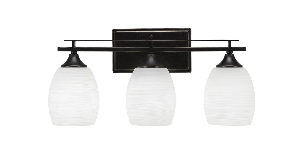 2766070 Toltec Lighting-133-DG-615-Uptowne - 3 Light Bath  sku 2766070